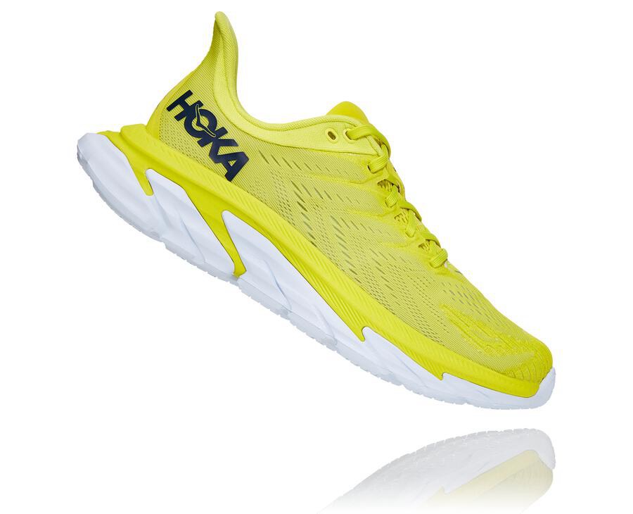 Hoka One One Running Shoes Mens Fluorescence - Clifton Edge - 84031AUEG